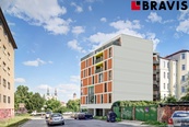 Prodej bytu 1+kk v novostavbě, možnost parkování, družstevní nebo osobní vlastnictví, Brno centrum, cena 4400000 CZK / objekt, nabízí 