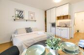 Stylový apartmán 1+kk o rozloze 28m2 kousek od centra Brna, cena 20990 CZK / objekt / měsíc, nabízí 