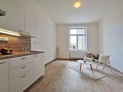 PRONÁJEM BYTU 1+KK PO KOMPLETNÍ REKONSTRUKCI, ČÁSTEČNĚ ZAŘÍZENÝ - BRNO, UL. SPOLKOVÁ, cena 12490 CZK / objekt / měsíc, nabízí ACROSS HOME s.r.o.